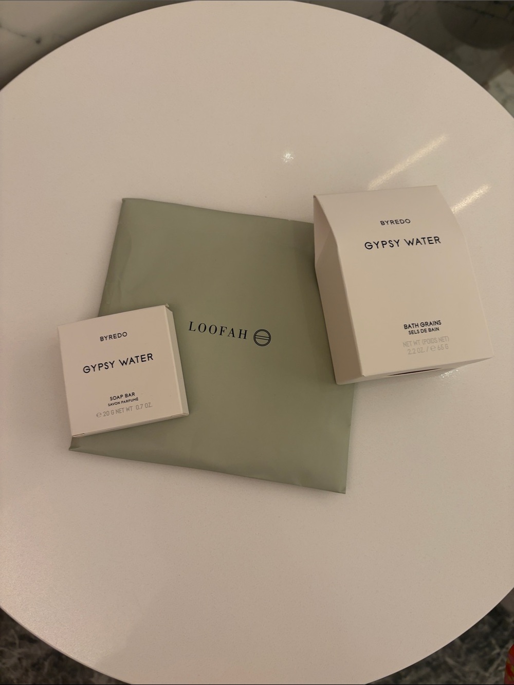 Byredo Gypsy Water Set with Sage Loofah Pouch